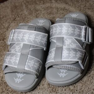 Kappa 222 Banda Mitel 1 Slide Sandal - Gray / White Size 8 M